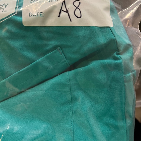 Women's EDS Essentials Drawstring Scrub Pants Teal 3X Petite - Picture 14 of 14